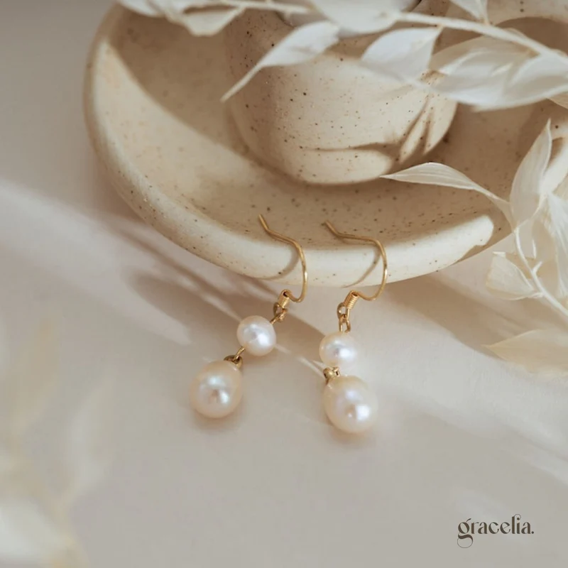 Charmant Freshwater Pearl Drop Earrings: For Moments You Need Extra Charm.